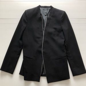 Forever 21 black blazer with white detail